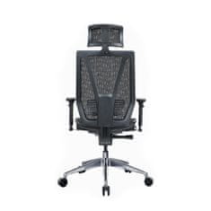 Dalenor Ergonomická kancelářská židle Tech Line, síťovina, černá