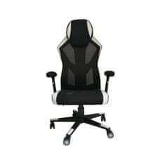 Dalenor Herní židle Gaming Soft, textil, černá / bílá