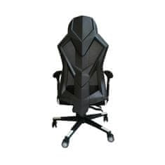 Dalenor Herní židle Gaming Soft, textil, černá / bílá