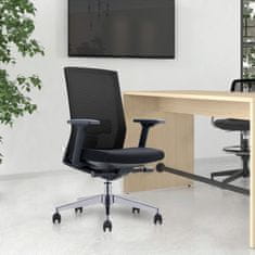 Dalenor Ergonomická kancelářská židle Alcanto, textil, černá