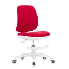 Dalenor Dětská židle Candy, textil, bílá podnož, červená