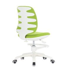 Dalenor Dětská židle Candy, textil, bílá podnož, zelená