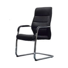 Dalenor Konferenční židle Itaca (SET 2 ks), syntetická kůže, černá