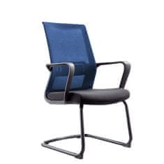 Dalenor Konferenční židle Smart (SET 2 ks), textil, tmavě modrá