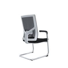 Dalenor Konferenční židle Snow (SET 2 ks), textil, černá