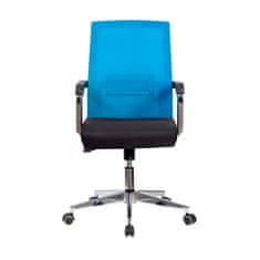 Dalenor Kancelářká židle Roma, textil, černá / modrá