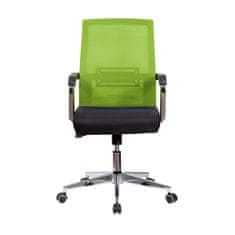 Dalenor Kancelářká židle Roma, textil, černá / zelená