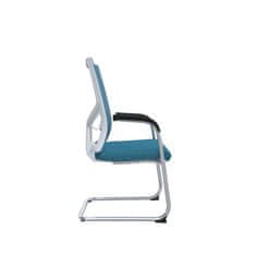 Dalenor Konferenční židle Snow (SET 2 ks), textil, modrá