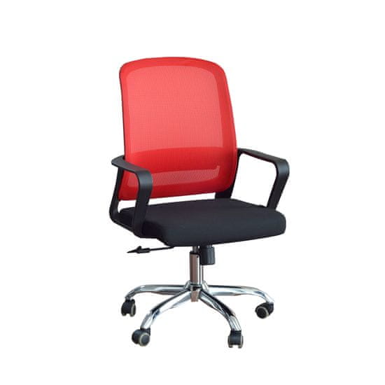 Dalenor Kancelářská židle Parma, textil, červená