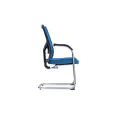 Dalenor Konferenční židle Snow (SET 2 ks), textil, tmavě modrá