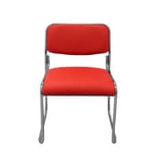 Dalenor Konferenční židle Axo (SET 5 ks), syntetická kůže, červená
