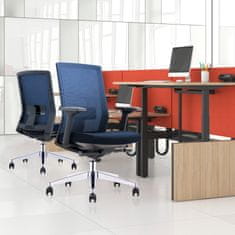 Dalenor Ergonomická kancelářská židle Alcanto, textil, tmavě modrá