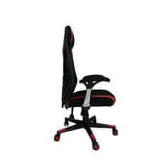 Dalenor Herní židle Gaming Soft, textil, černá / červená