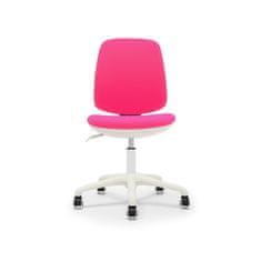 Dalenor Dětská židle Flexy, textil, bílá podnož , růžová