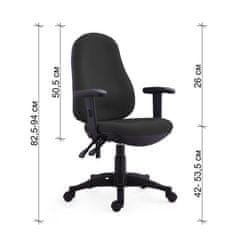Dalenor Kancelářská židle Norton, textil, černá