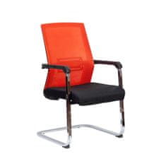 Dalenor Konferenční židli Roma, textil, černá / červená