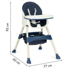 EcoToys Vysoká jídelní židlička, 2v1 ECOTOYS