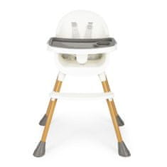 EcoToys bílá jídelní židlička