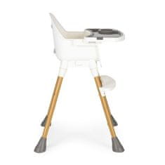 EcoToys bílá jídelní židlička