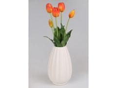 sarcia.eu Silikonové tulipány, oranžové, živé, kytice 5 ks 