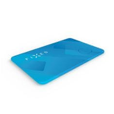 FIXED Smart tracker Tag Card s podporou Find My, bezdrátové nabíjení, modrý