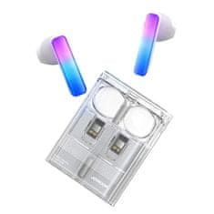 Joyroom JR-TC1 IceLens TWS bezdrátová sluchátka do uší s LED osvětlením Bílá