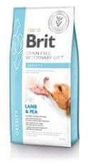 Brit Brit Veterinary Diets GF dog Obesity 12 kg krmivo pro psy