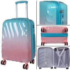 MONOPOL Střední kufr 66cm Marbella Blue/Pink