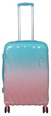 MONOPOL Střední kufr 66cm Marbella Blue/Pink