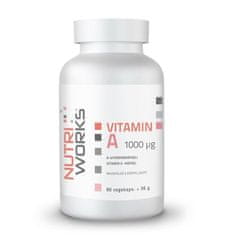 NutriWorks Vitamin A 1000µg 90 kapslí 