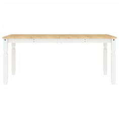 Vidaxl Jídelní stůl Corona bílý 180 x 90 x 75 cm masivní borové dřevo
