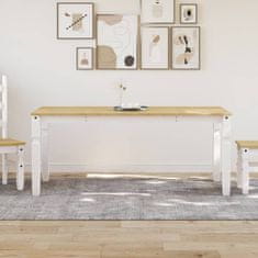 Vidaxl Jídelní stůl Corona bílý 180 x 90 x 75 cm masivní borové dřevo