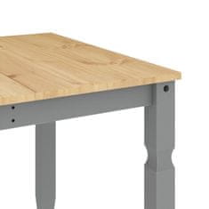 Vidaxl Jídelní stůl Corona šedý 180 x 90 x 75 cm masivní borové dřevo