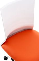BHM Germany Kancelářská židle Apolda, syntetická kůže, oranžová