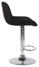 BHM Germany Barová židle Lentini, textil, chrom / černá