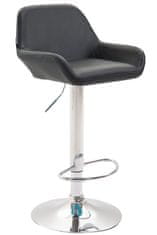 BHM Germany Barová židle Brag, syntetická kůže, černá