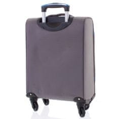 ORMI Kvalitní látkový kufr na kolečkách 4 kolečka, velikost I, šedý