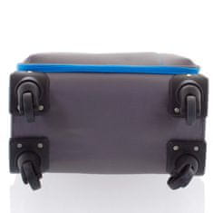 ORMI Kvalitní látkový kufr na kolečkách 4 kolečka, velikost I, šedý