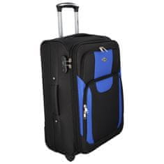 RGL Cestovní kufr Asie velikost L, černá-modrá
