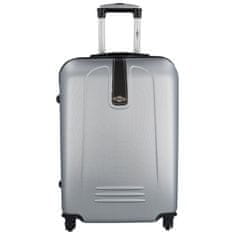 RGL Plastový cestovní kufr Peek, stříbrná M