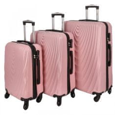 RGL Cestovní sada kufrů Travel Pink, růžová sada