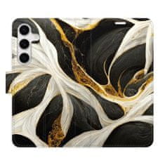 iSaprio Flipové pouzdro - BlackGold Marble pro Samsung Galaxy S24