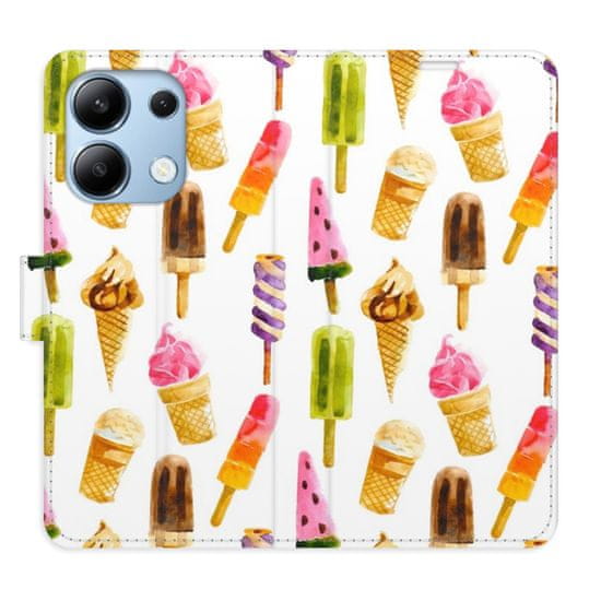 iSaprio Flipové pouzdro - Ice Cream Pattern pro Xiaomi Redmi Note 13