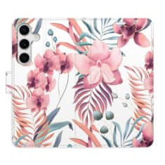 iSaprio Flipové pouzdro - Pink Flowers 02 pro Samsung Galaxy S24