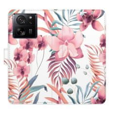 iSaprio Flipové pouzdro - Pink Flowers 02 pro Xiaomi 13T / 13T Pro