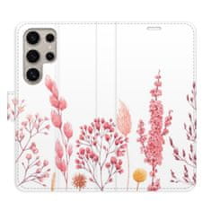 iSaprio Flipové pouzdro - Pink Flowers 03 pro Samsung Galaxy S24 Ultra