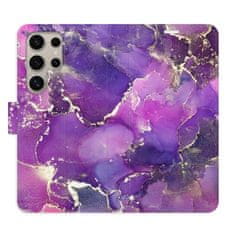 iSaprio Flipové pouzdro - Purple Marble pro Samsung Galaxy S24 Ultra