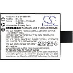 CameronSino Baterie pro Ezviz S1c, S2, S3, S5, S6, 1100 mAh, Li-Ion