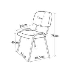 Dalenor Konferenční židle Iron, syntetická kůže, černá