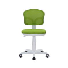 Dalenor Dětská židle Honey, textil, bílá podnož / zelená